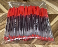 Lot of 48 Pensan Red Ink Pens - Office Pen