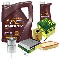 Inspektionspaket 6L Mannol Energy 5W-30 FüR Volvo V70 II 2.4 2.0 T S60 I S80