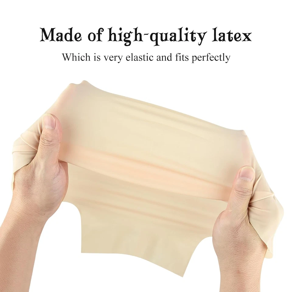 2 peças boné careca de látex e 2 peças tampas de peruca de náilon para adultos fantasia cosplay Halloween - Imagem 3 de 4