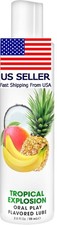 Premium Tropical Explosion Flavored Edible Lube 3 fl oz Long Lasting Sugar Free