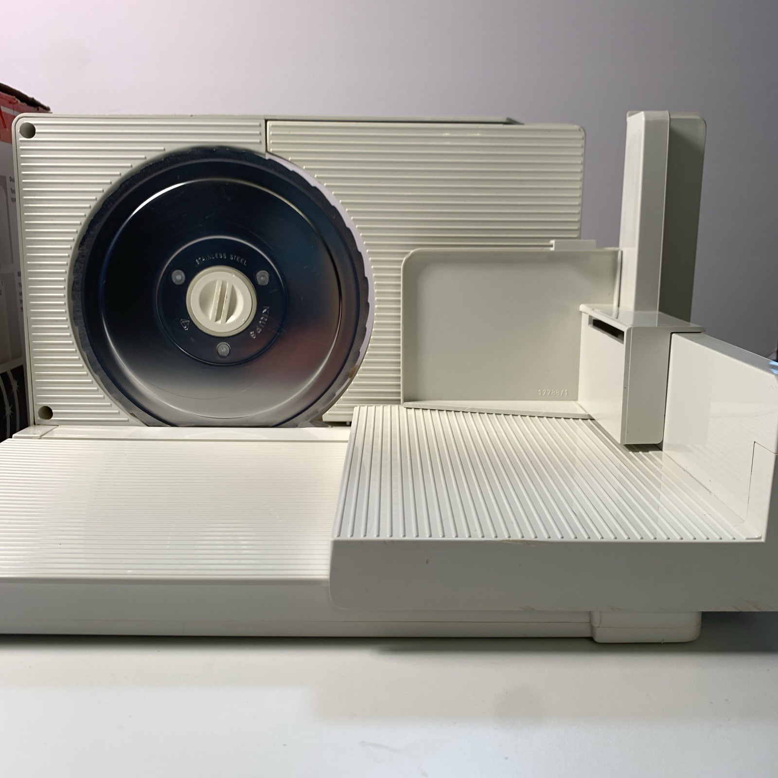 Krups Slice It Electric Food Slicer 213A Box W/ Manual Pre - White