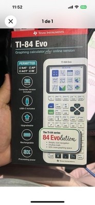 Texas Instruments TI-84 Evo Graphing Calculator, LCD Display, USB, White