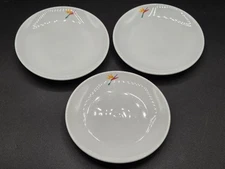 Lot of 3 Aloha Airlines First Class White Ceramic Bread Plate Dish - New Unused