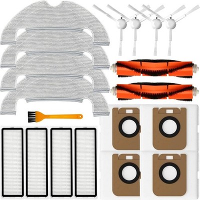 Accessories Kit for Dreame Bot D10 Plus RLS3D Robot Vacuum 2 Roller Brushes 4