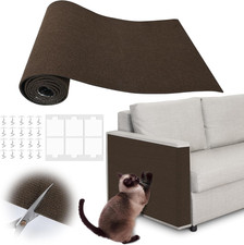Cat Sofa Scratch Furniture Protector - 100" X 15.8" Trimmable Self-Adhesive Cats