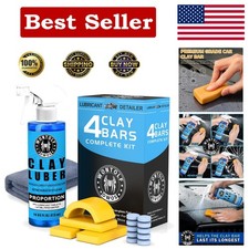 Car Clay Bars Auto Detailing And Clay Luber Synthetic Lubricant Kit 4 Clay Bars