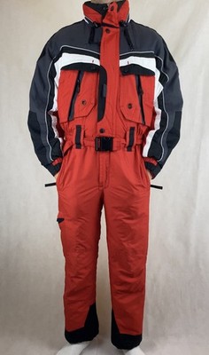 Vintage Skioverall in Rot In L