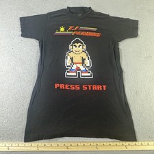WWE TJ Perkins Shirt Mens Small Press Start 8-Bit Graphic Tee Wrestling 2016