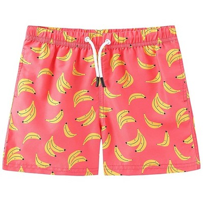 ECGK Boys Swim Trunks Shorts Compression 14-16 Years, Orange Banana 