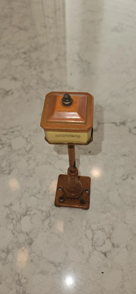 Letrero de calle Lionel vintage escala O naranja #57 Foto 3 de 4