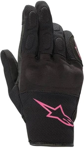 Alpinestars Stella S Max Drystar WP Ladies Gloves - Black/Fuchsia Motorcycle ...