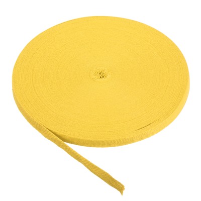 Baumwollköperband 10mm (3/8 Zoll) 50 Meter Herringbone Webbing Verzierung Gelb