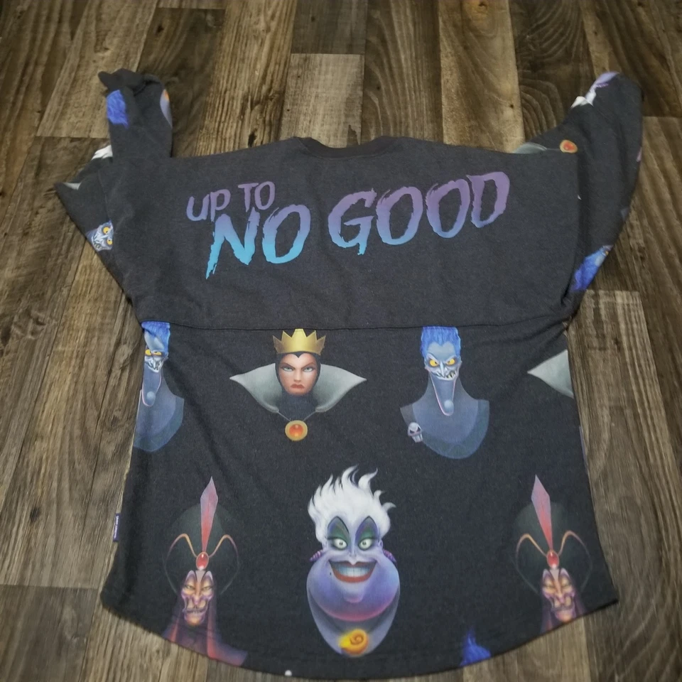 Camiseta Disney Store Villains Up to No Good Spirit Negra Talla Pequeña Hades Jafar Foto 2 de 4
