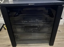 Rare SONY HCD-541 Compact Disc Deck Receiver All In One Sony Wood Cabinet 1994