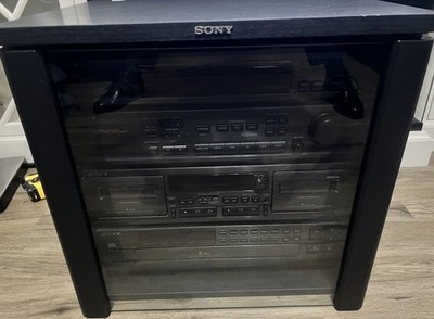 Rare SONY HCD-541 Compact Disc Deck Receiver All In One Sony Wood Cabinet 1994