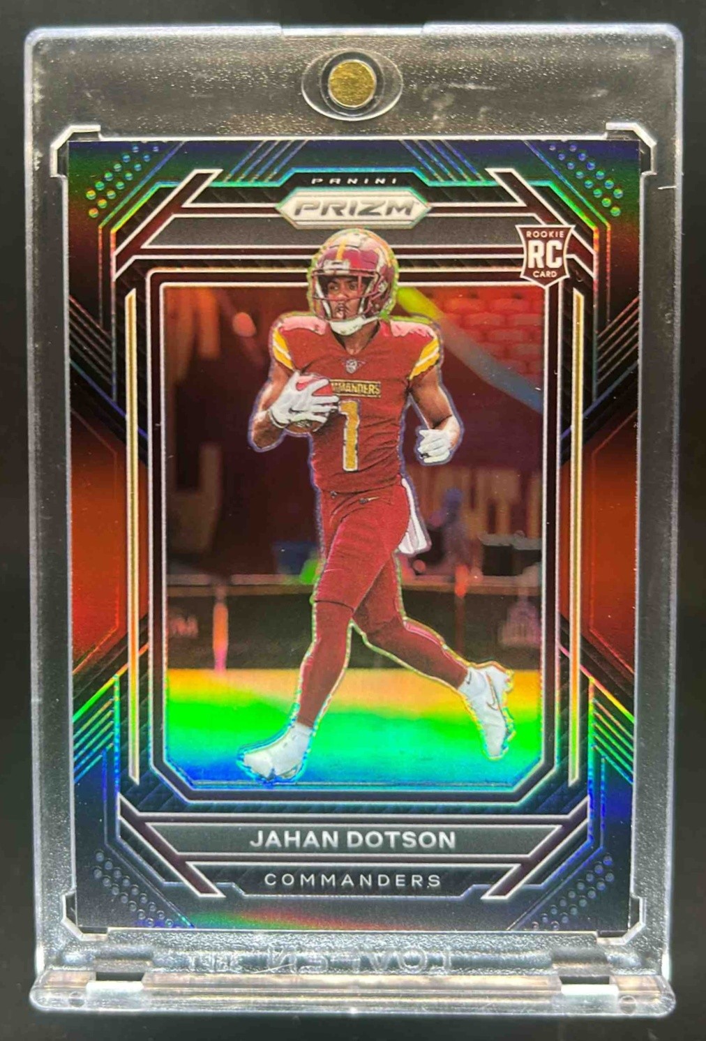 2022 Chronicles Jahan Dotson Prizm Black RC Red Rookie #/99 Commanders