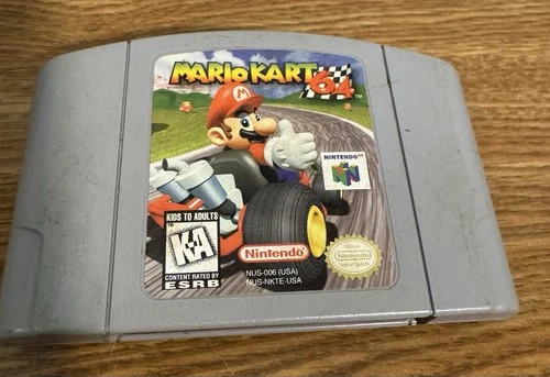 Mario Kart Nintendo 64 N64 Authentic Tested Retro Original 1st Print 1996