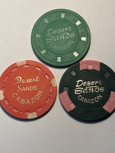 Desert Sands Cabazon Casino $1  $3 $5 Chip Set