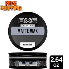 Axe Styling Messy Look Matte Wax Hair Pomade, 2.64 oz
