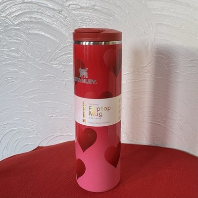 Target Stanley Valentines 16oz Fliptop Mug Rouge Red Heart Gradient NWT