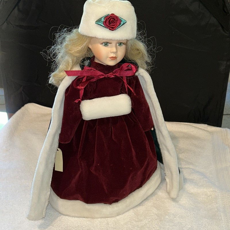 Seymour Mann -Gloria- Porcelain Doll "Victorian Holiday" 16 Inches Tall