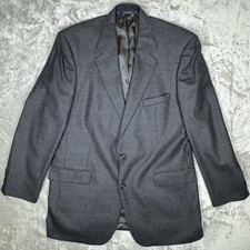 Brooks Brothers Men  s Wool Cashmere Blazer Sportcoat Grey Houndstooth 43 Long