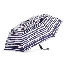 Auto Open Auto Close 43 Inch UPF 50 Printed Rain Umbrella with Black and White