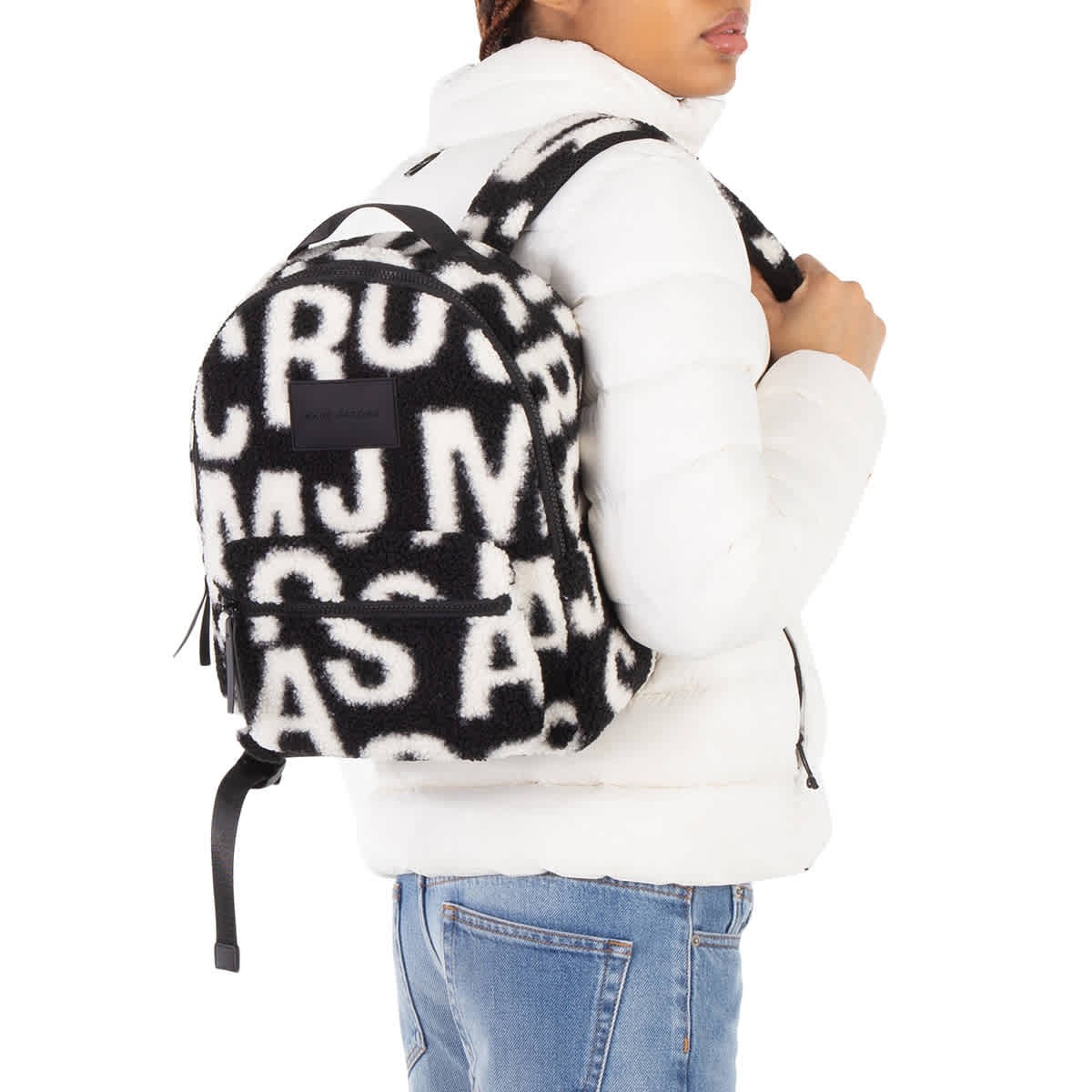 Little Marc Jacobs Kids Logo Fleece Backpack W60358-09B | eBay
