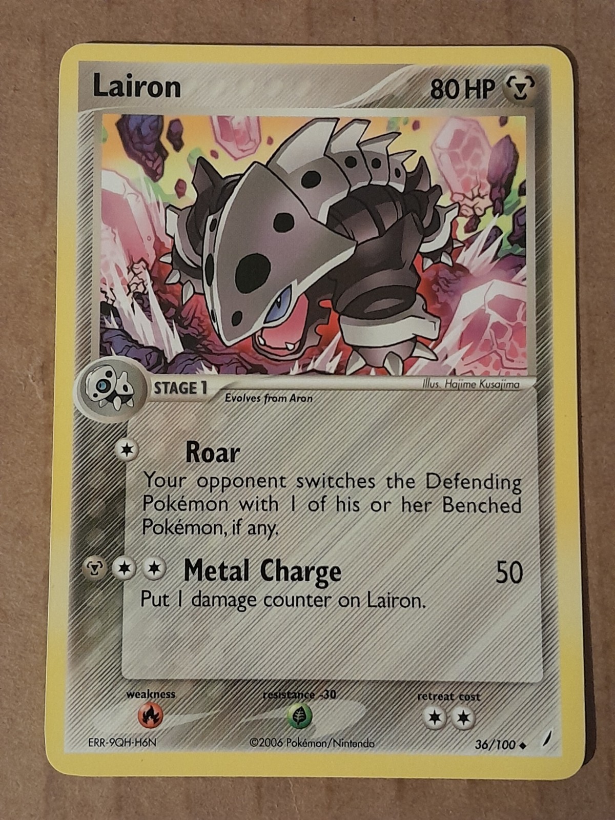 Pokemon Lairon  36/100 Crystal Guardians NM-MT See Pictures