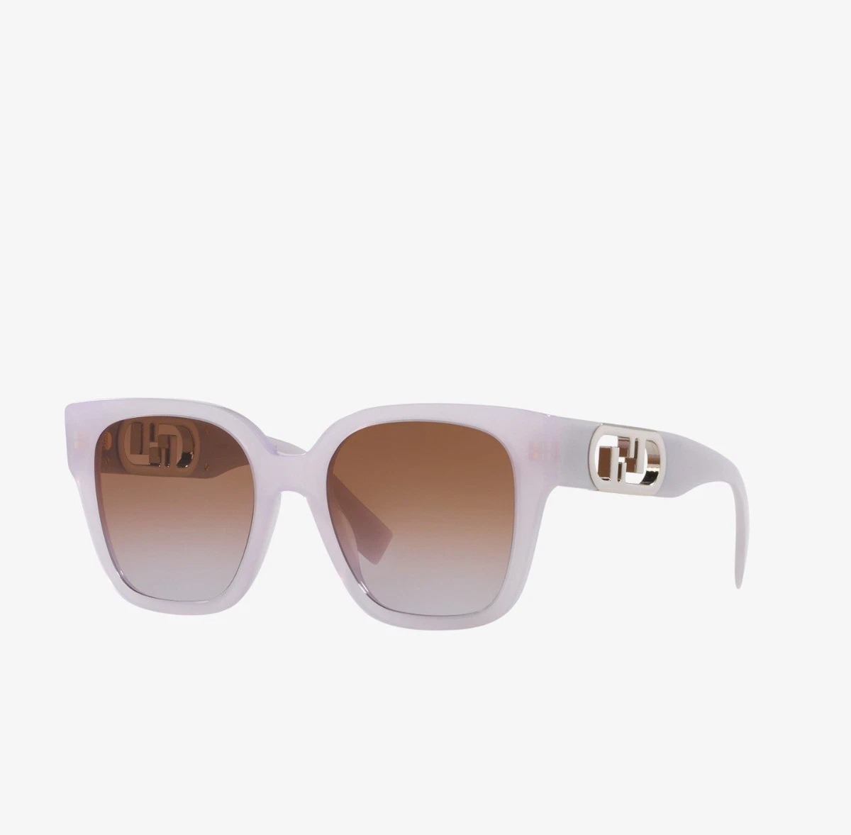 FENDI FE40018I-53S Sunglasses Sun Glasses 53S WHITE/HAVANA/PINK Authentic New 54 Fendi White Sunglasses for Women for sale | eBay main image 3
