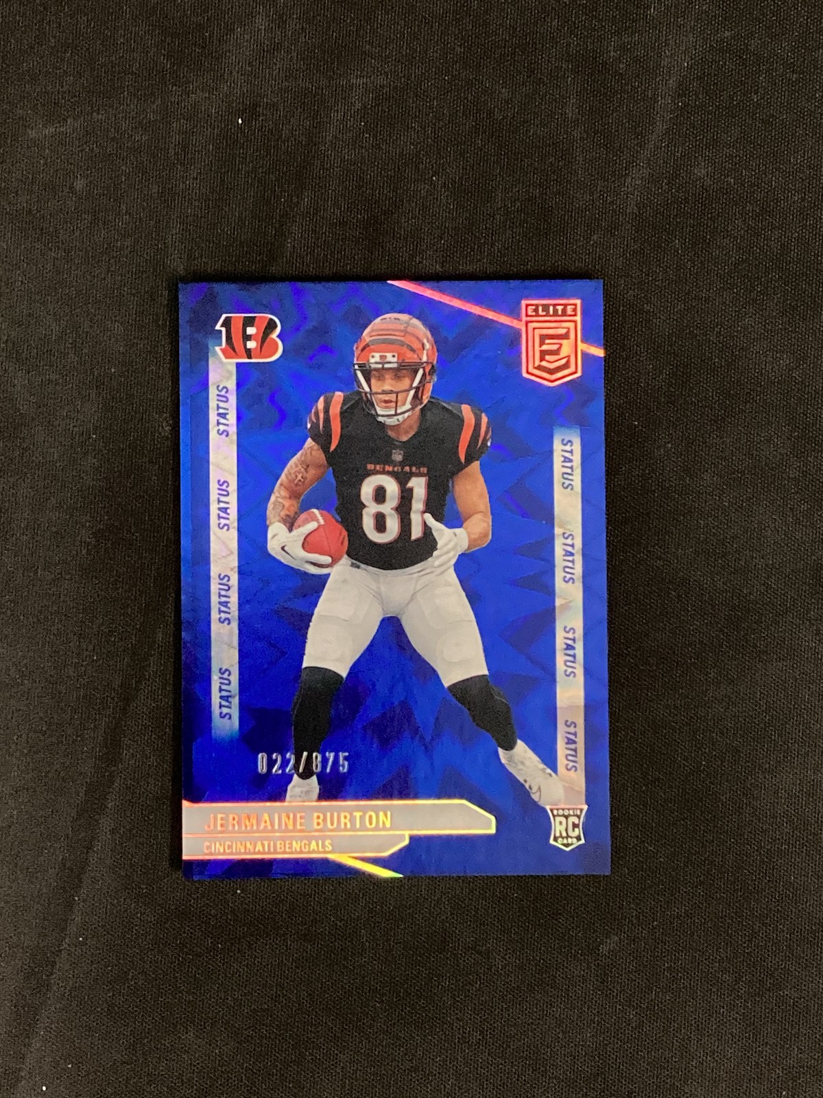 2024 Donruss Elite #176 Jermaine Burton Status Explosion /875 Cincinnati