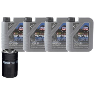 4L Liqui Moly TopTec 4600 5W30 Hengst Engine Oil Change Kit for Golf 2.0 ABA FWD