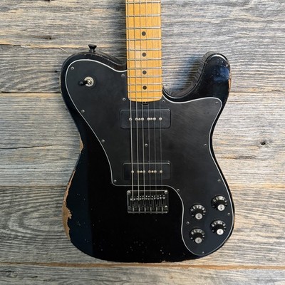 Friedman Vintage T Aged Guitar - Black (Medium/Heavy Aging)