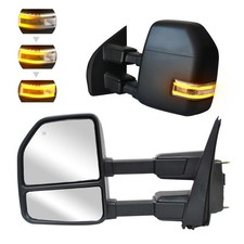 Pair Tow Mirrors Fits 2017-2020 Ford F250 F350 Sd Power Heated Dynamic Signal Pair Tow Mirrors Fits 2017-2020 Ford F250 F350 Sd Power Heated Dynamic Signal