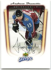 2005-06 Upper Deck MVP #107 Andrew Brunette Colorado Avalanche
