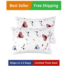 Organic Cotton Toddler Pillowcases Pack of 2, 13x18 Inches Travel Pillowcase ...
