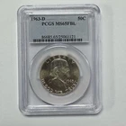 1963-D Franklin Half Dollar 50c PCGS MS65FBL Full Bell Lines Silver