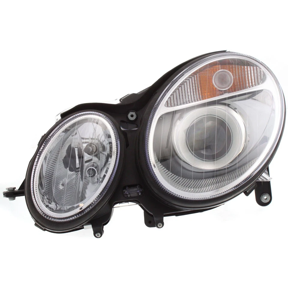 Halogen Headlight Set LH RH For 03-06 Mercedes Benz E320 E350 E500 E55 AMG CAPA - Image 3 of 4