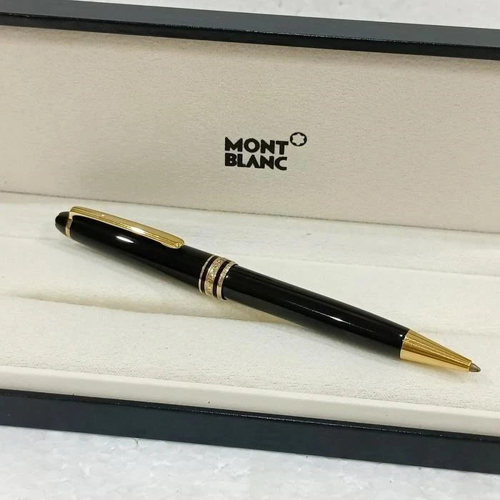 Bolígrafo vintage Montblanc Meisterstuck Classique adorno dorado original VP394 Foto 3 de 4