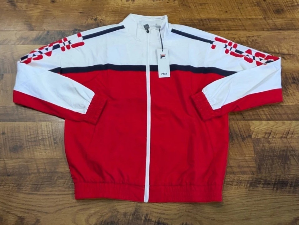 Giacca a vento FILA uomo EZRA fullzip taglia large NUOVA