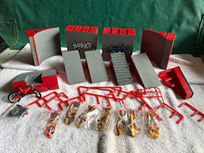 Boarder X Fingerboard Skate Park Set Ramps & Rails Red/Grey Mini BMX + Wheels