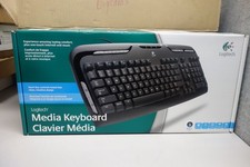 Lot of 4 Logitech Media Keyboard 967560-0403 Black Wired PS/2