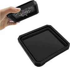 Collapsible Magnetic Parts Tray Set Silicone Foldable Square Too Color Black