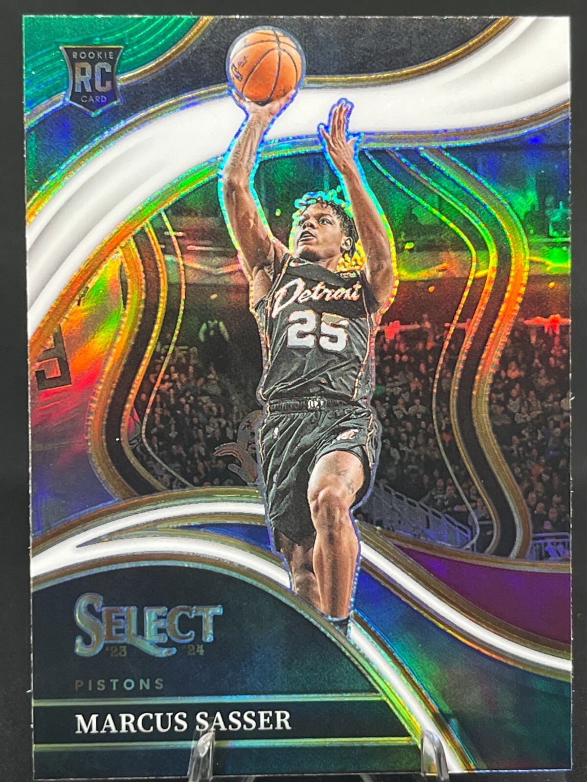 Marcus Sasser 2023-24 Select GREEN/WHITE/PURPLE PRIZM #292 Pistons Rookie RC