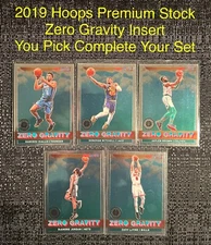 2019-20 Hoops Premium Stock ZERO GRAVITY You Pick Card Complete Your Set PYC