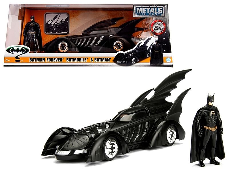 ミニカー 1995 BATMAN FOREVER BATMOBILE W/BATMAN 1995 Batman Forever Batmobile with Diecast Batman Figure 1
