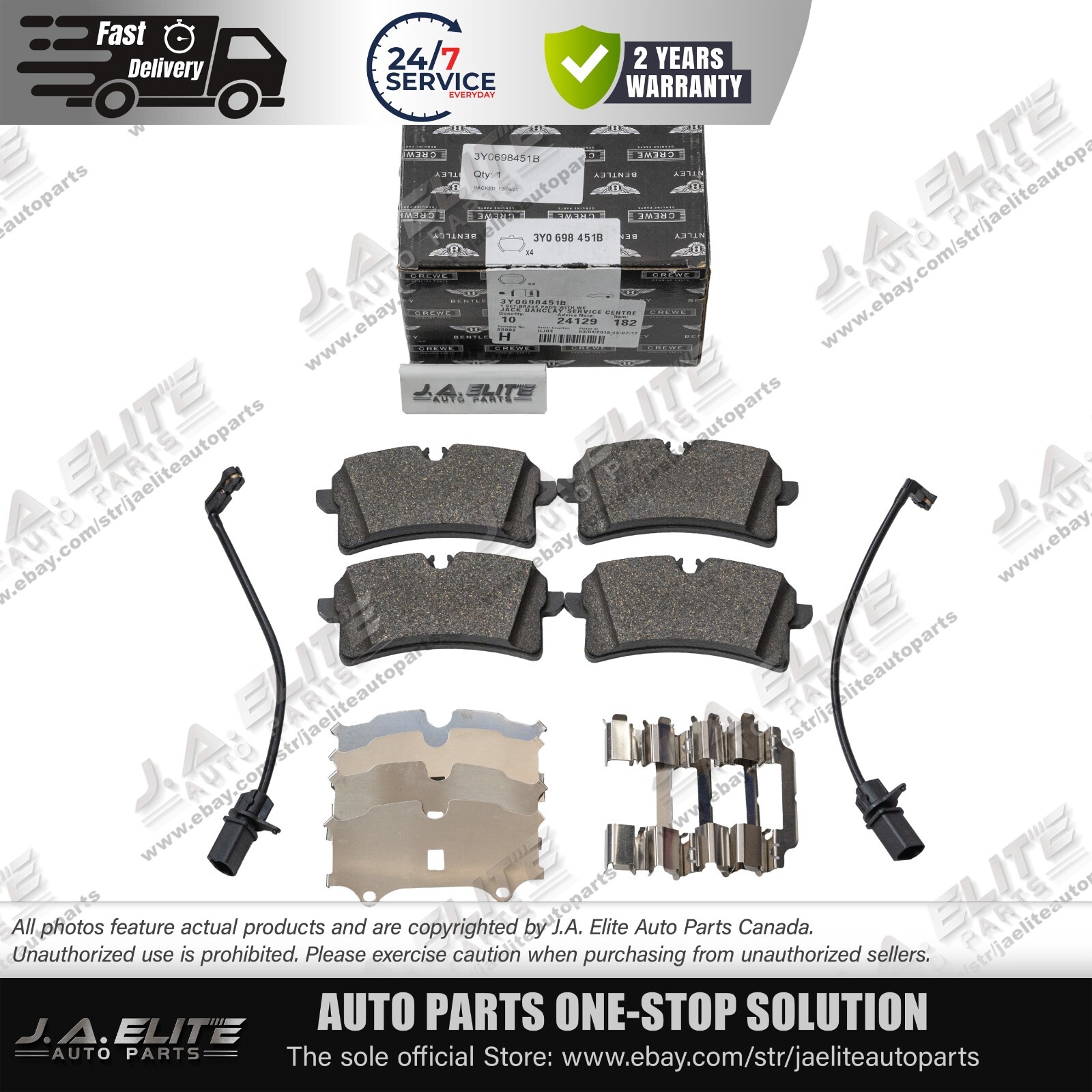 Bentley Mulsanne Front Brake pads 2 pcs