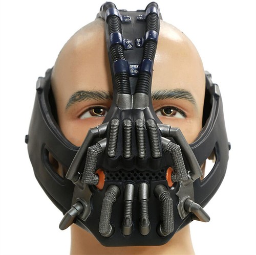 Batman Bane Cosplay Mask PVC Full Face Prop Black Men Collection Halloween Prop - Picture 2 of 4