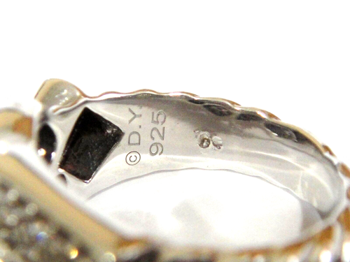 DAVID YURMAN CONFETTI SILVER PAVE DIAMOND RING - Picture 4 of 4