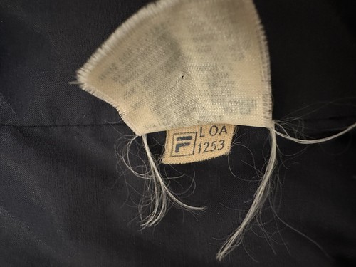 Vintage FILA Wool Peacoat Mens Size 38/ M US Zip Knit Cuff Flat Front Italy Made - Picture 7 of 10